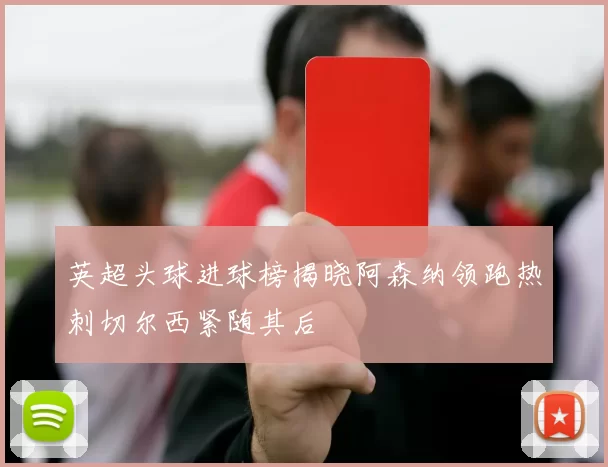 英超头球进球榜揭晓阿森纳领跑热刺切尔西紧随其后